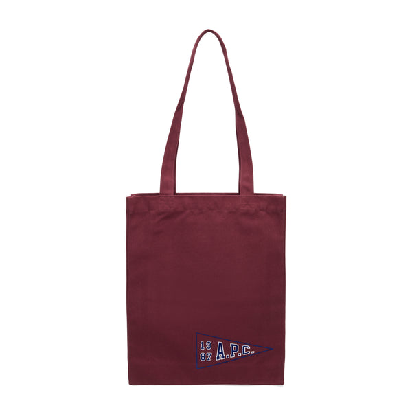 ★A.P.C.★ Lou University Tote Bag Burgundy COCPRM61956GAC C Lou University tote bag Burgundy | A.P.C.