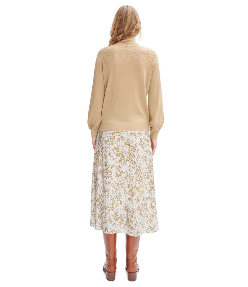 Light Grey Floral Maggie Skirt