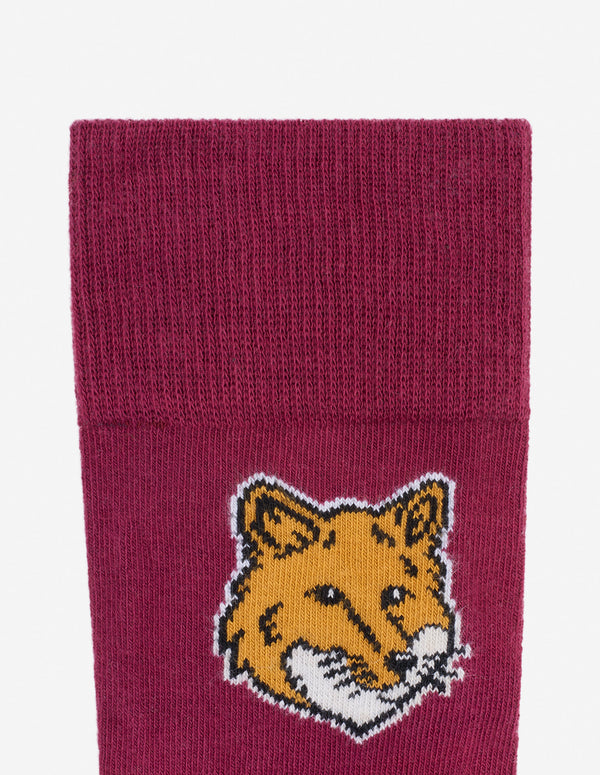 Grape Fox Head Socks