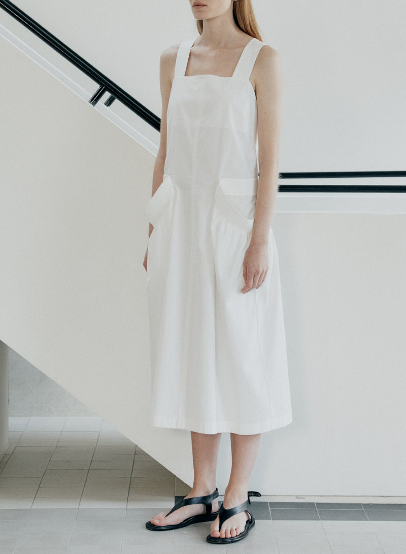SS22 White Apron Dress