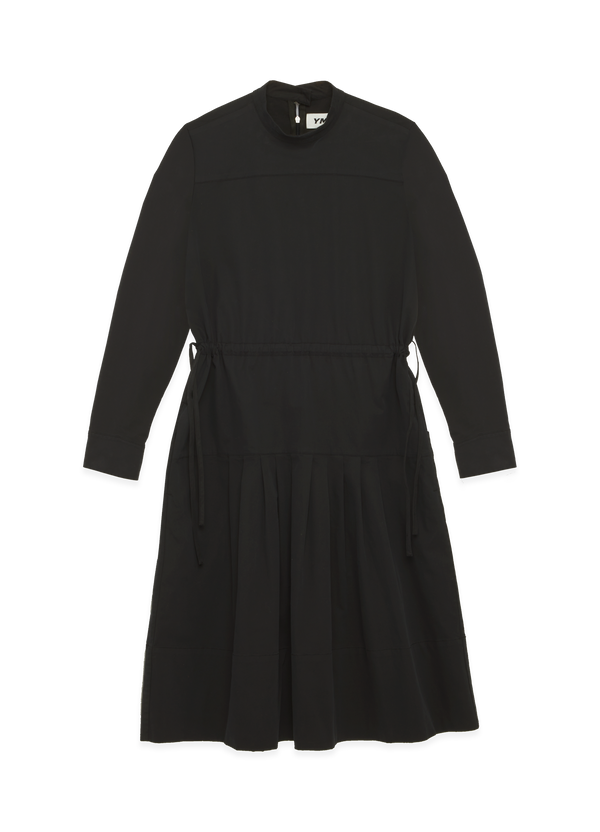 Temple Stretch Cotton Black Dress