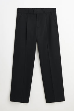 Black Gabardine Slack Trouser