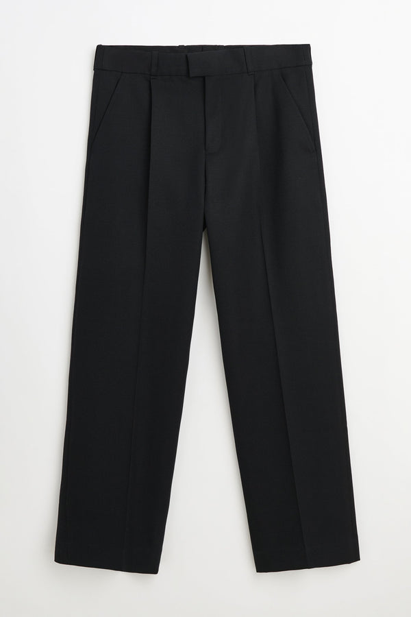 Black Gabardine Slack Trouser