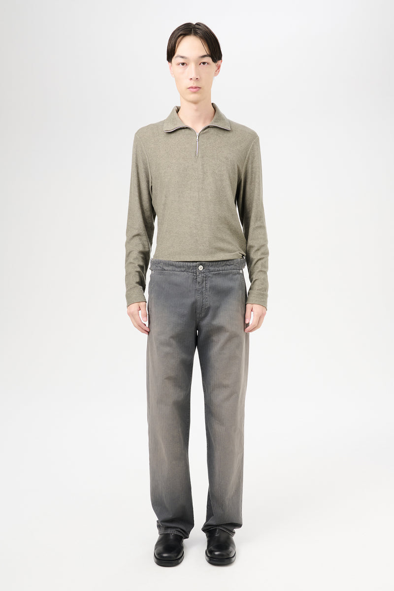 French Sun Faded Herringbone Trucker Trouser