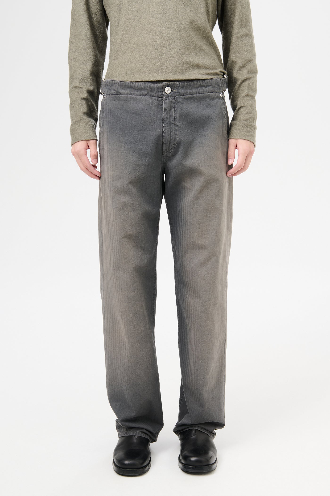 French Sun Faded Herringbone Trucker Trouser – MANIFESTO