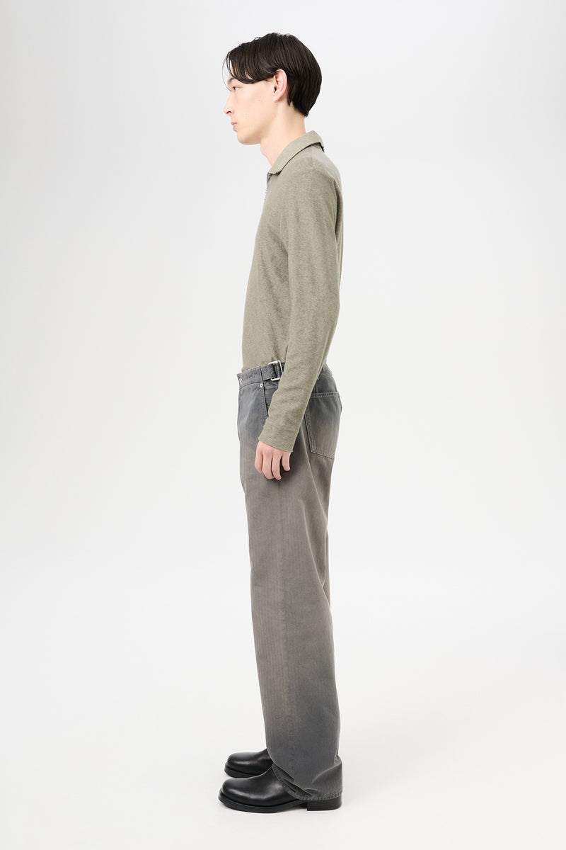 French Sun Faded Herringbone Trucker Trouser