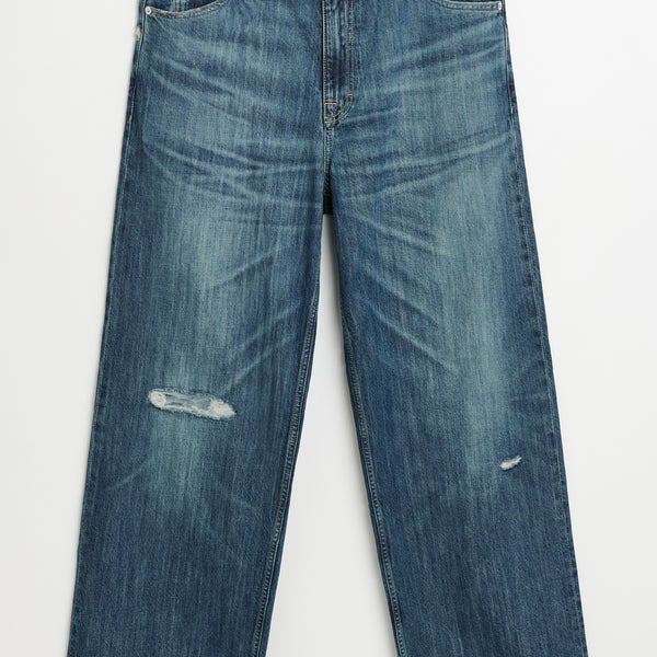 パンツ VIH20A loose fit oil coating denim Wilkes | 14.25 oz Broken Twill Japanese Denim