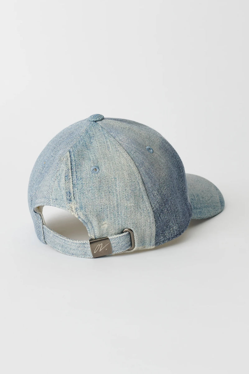 Digital Denim Print Ball Cap