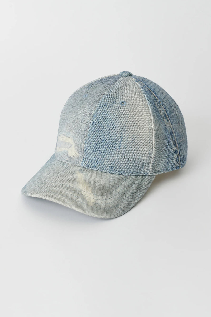 Digital Denim Print Ball Cap