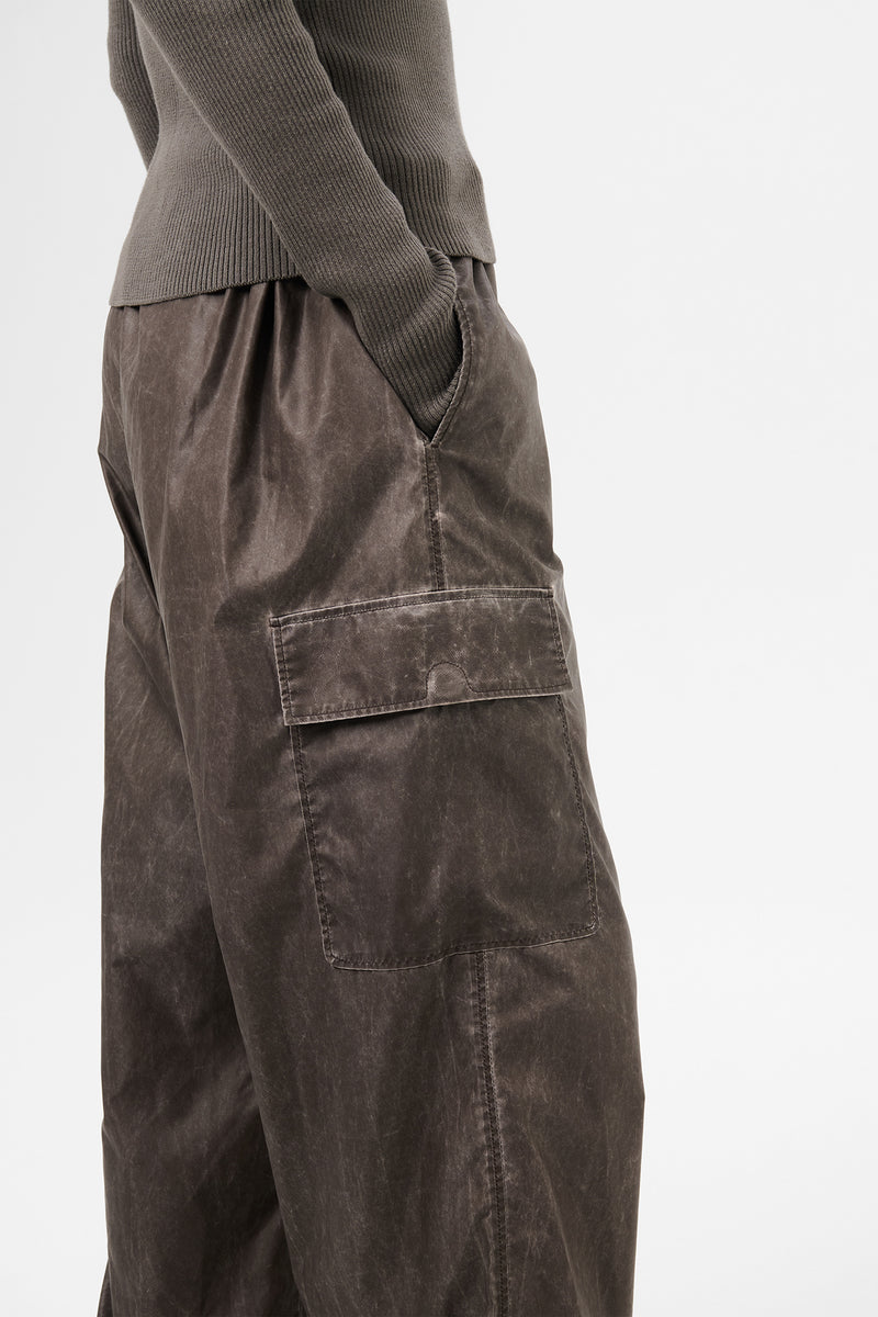 Brown Wash Out Way Trouser