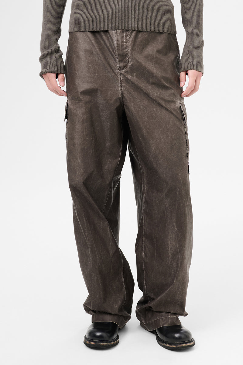 Brown Wash Out Way Trouser