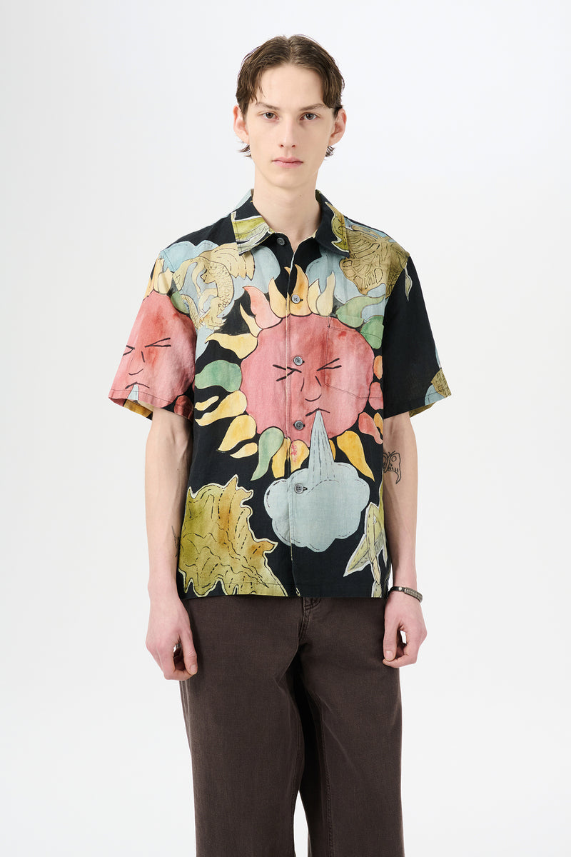 Solar Power Print Box Shortsleeve Shirt