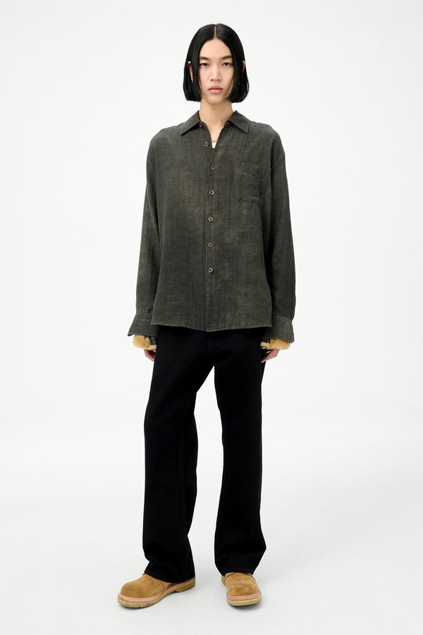 Dark Cloud Sparse Cotton Wool Above Shirt