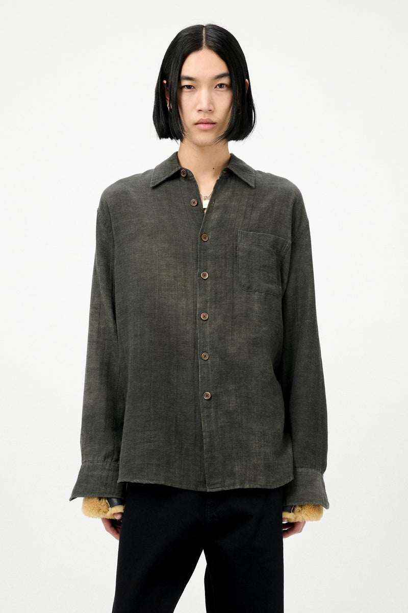 Dark Cloud Sparse Cotton Wool Above Shirt