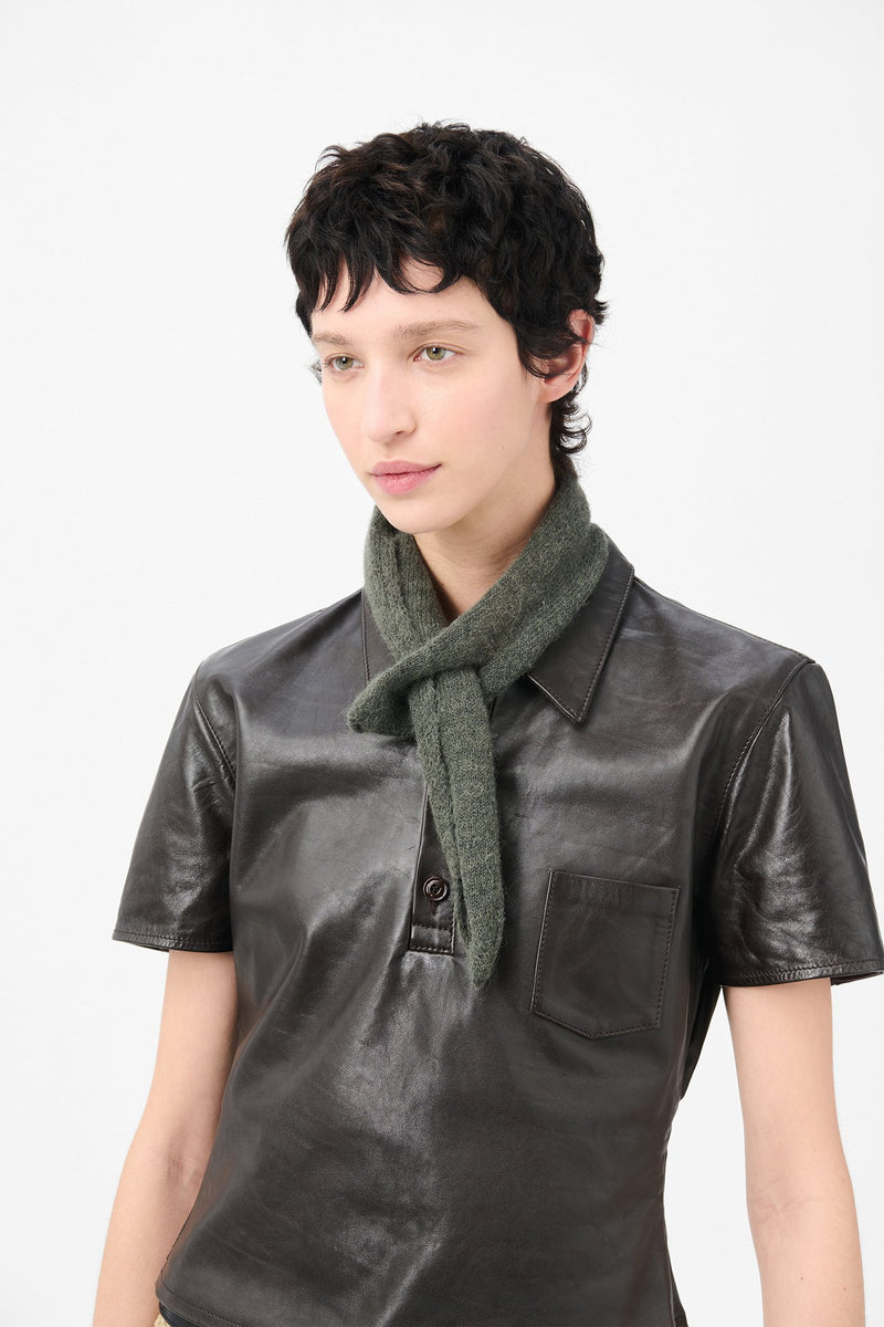 Moss Green Miniature Scarf