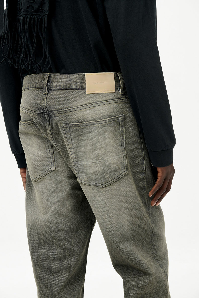 Ash Dust Chain Twill Third Cut Denim