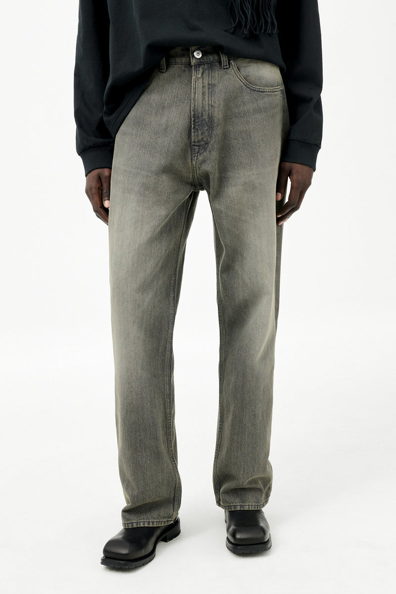 Ash Dust Chain Twill Third Cut Denim