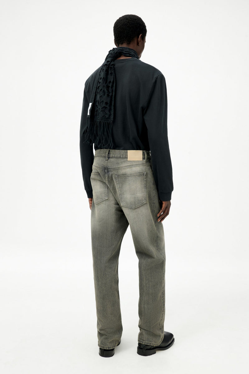Ash Dust Chain Twill Third Cut Denim