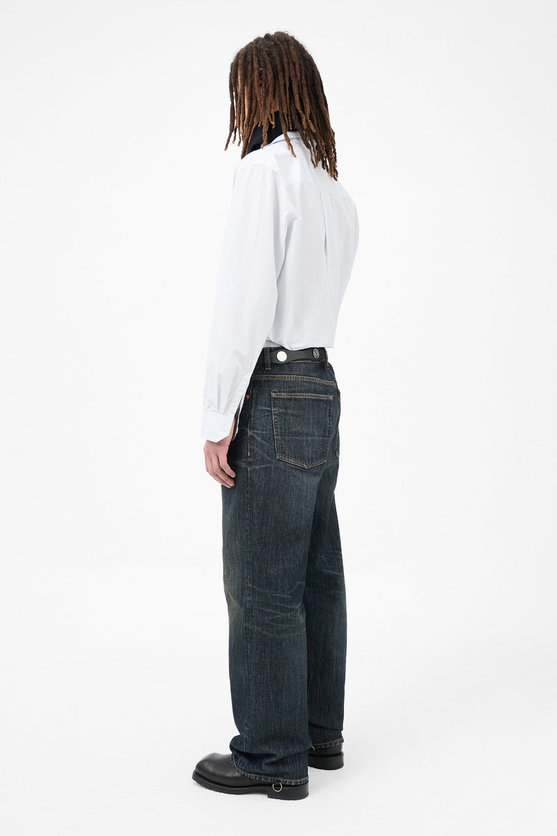 Clay Tint Chain Twill Third Cut Denim