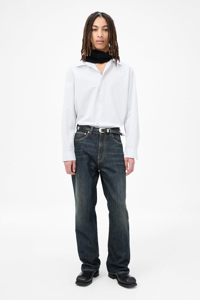 Clay Tint Chain Twill Third Cut Denim