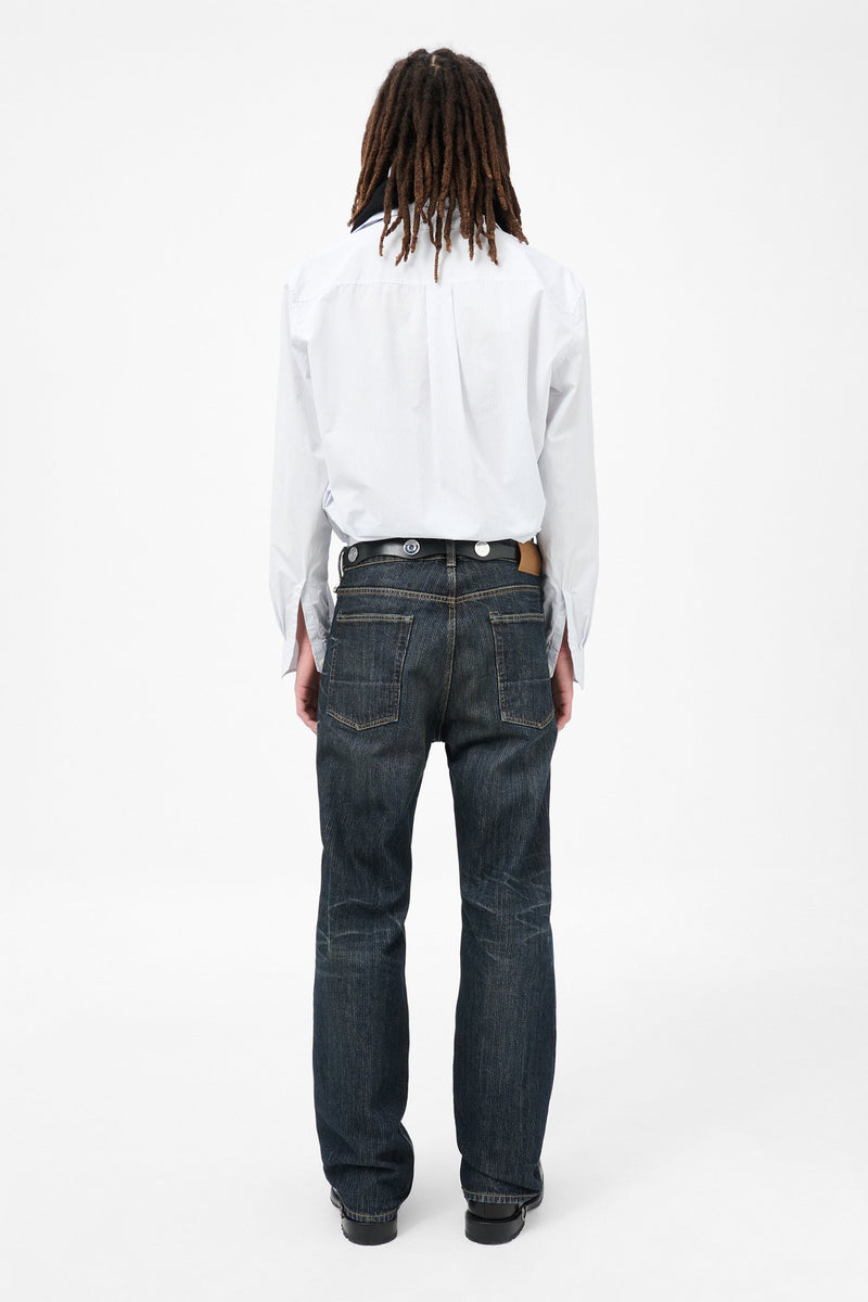Clay Tint Chain Twill Third Cut Denim