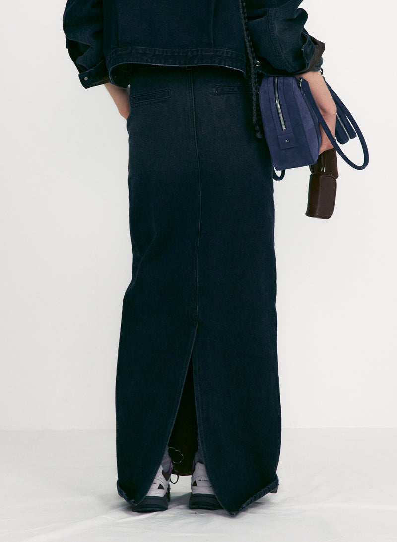 Mahogany Blue Denim Maxi Skirt 17END