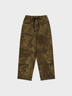 Camouflage Washed Cotton Wide Pants