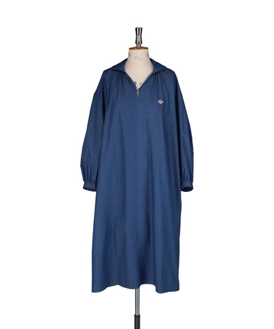 W Light Indigo Pullover Shirt Dress