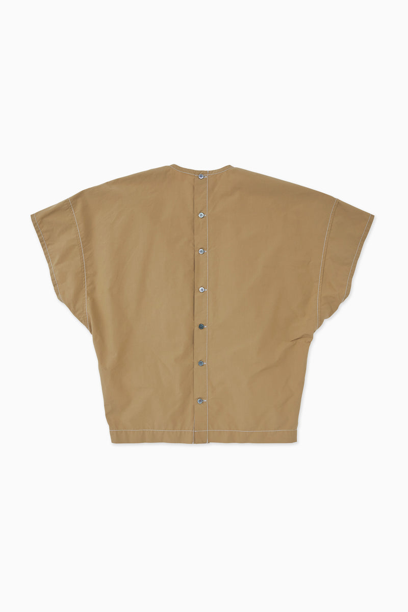 Dark Beige Cordura Typewriter SS Pullover