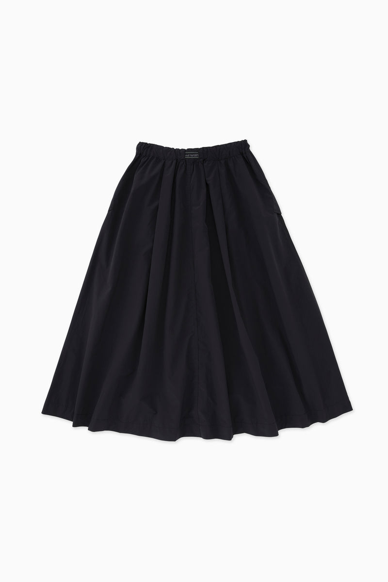 Black Oversized Cargo Skirt