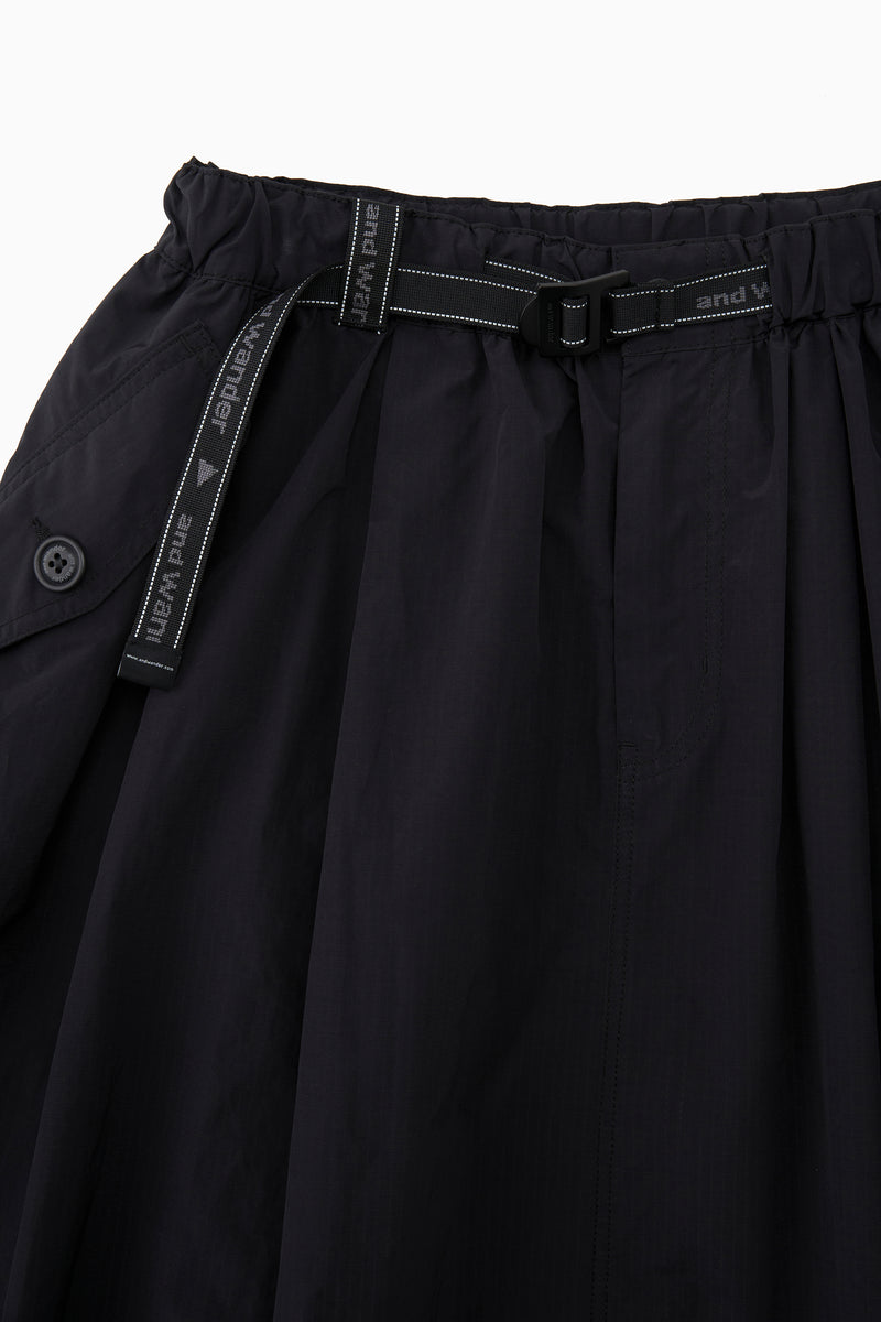 Black Oversized Cargo Skirt