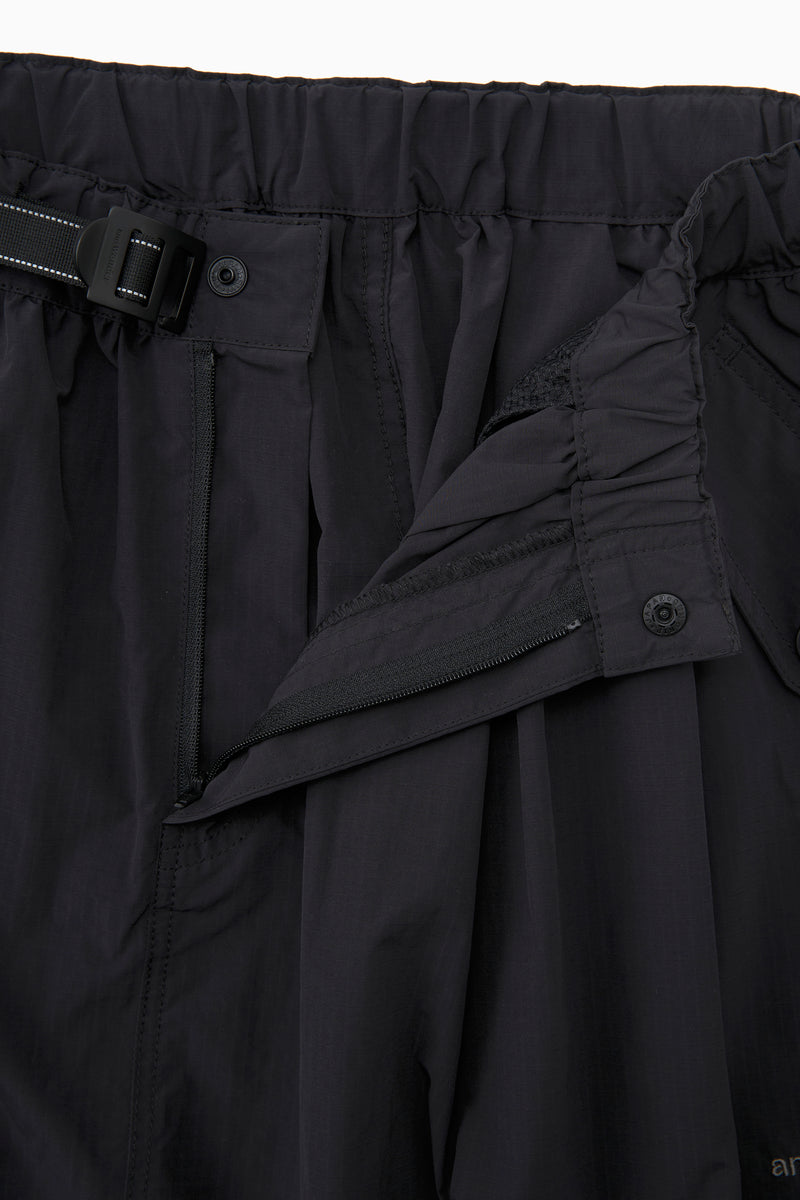Black Oversized Cargo Skirt