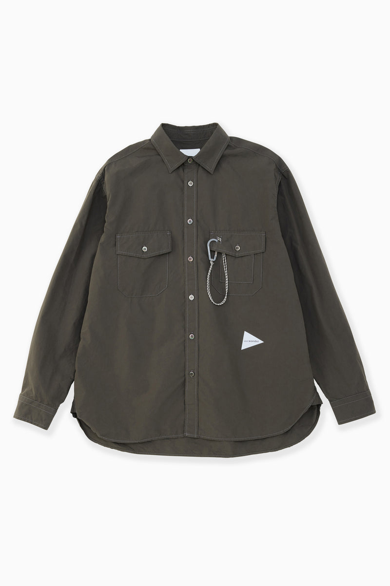 Grey Cordura Typewriter LS Shirt