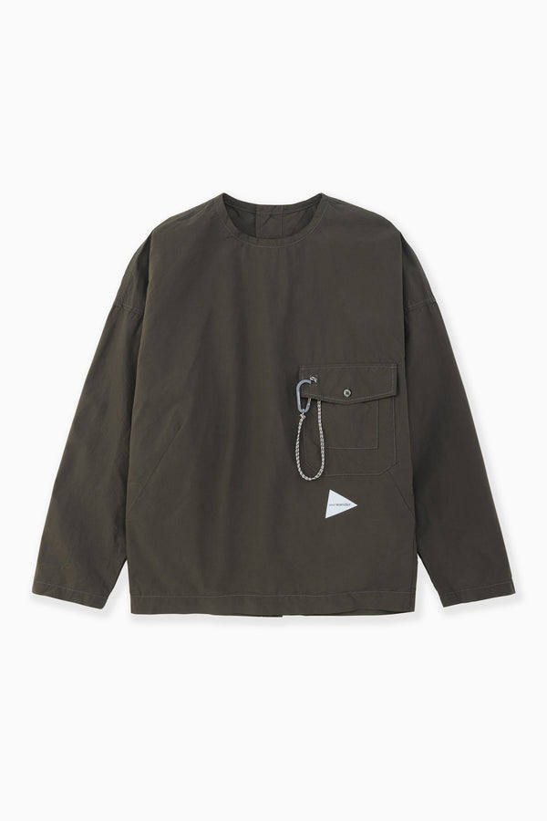 W Grey Cordura Typewriter LS Pullover