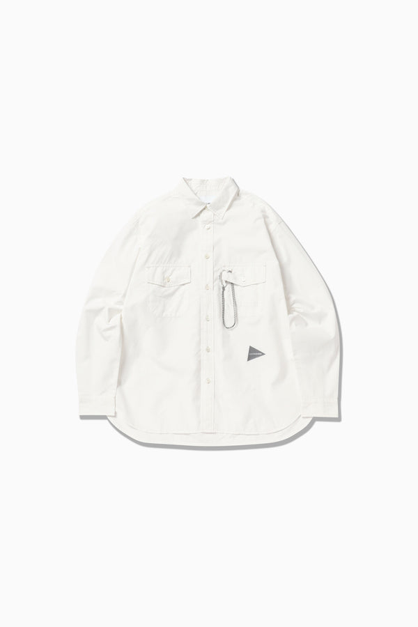 M White Cordura Typewriter LS Shirt