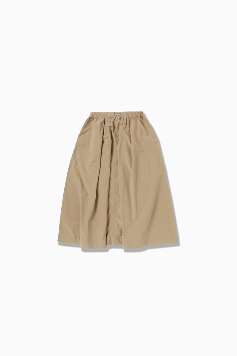 Beige Oversized Cargo Skirt