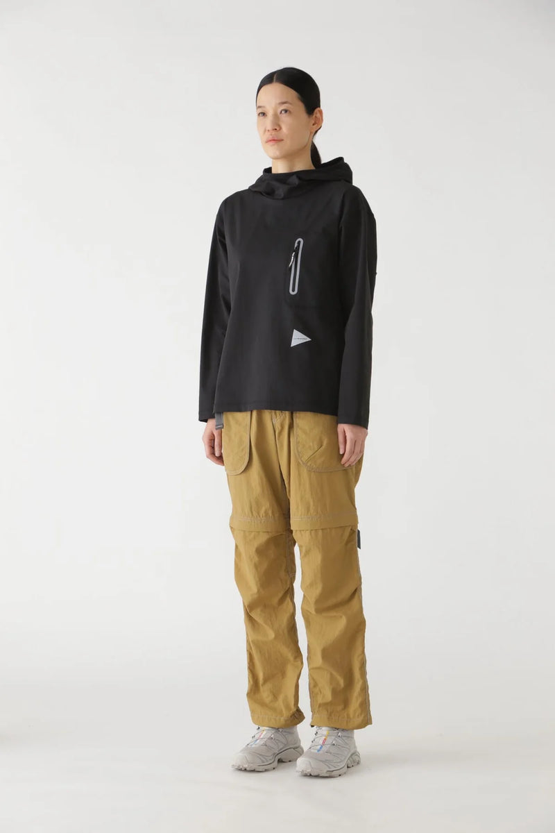 Black Hybrid Warm Pocket Hoodie
