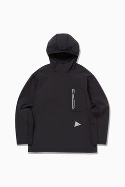 Black Hybrid Warm Pocket Hoodie