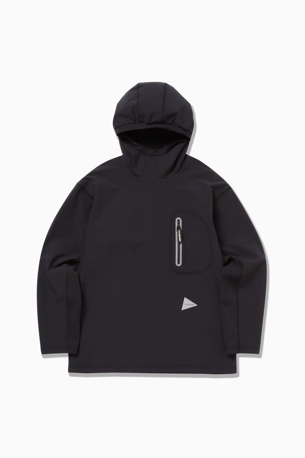 Black Hybrid Warm Pocket Hoodie