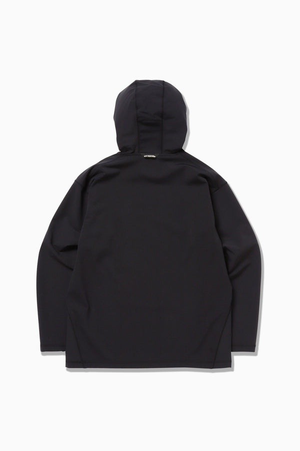 Black Hybrid Warm Pocket Hoodie