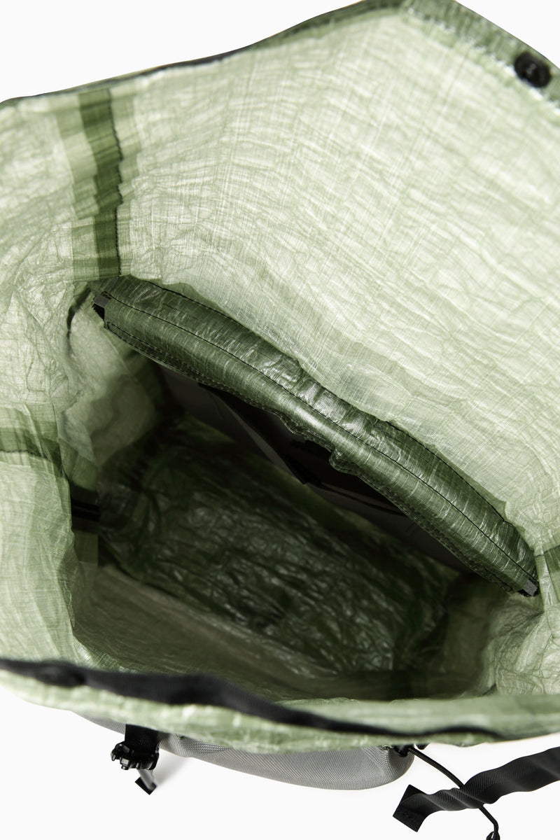 Green UL Backpack with Dyneema