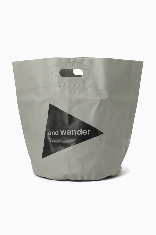 Grey Storage Bucket 35L