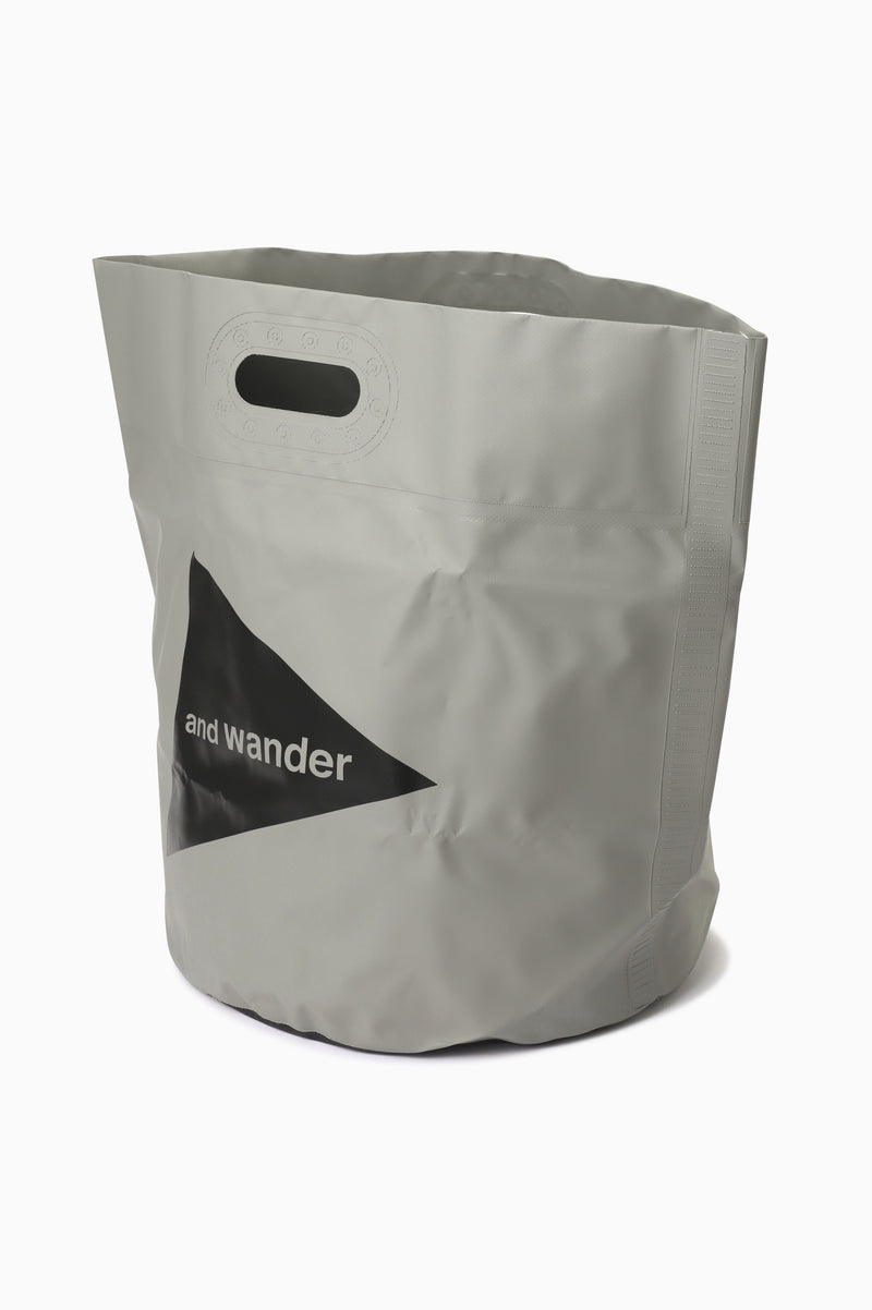 Grey Storage Bucket 35L