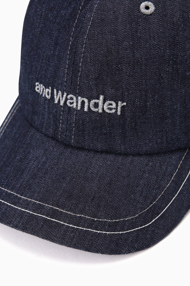 Navy Logo Dry Denim Cap