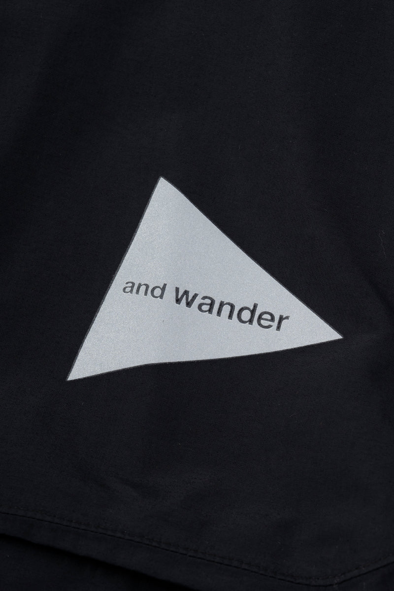 Black Loose Fitting Rain Jacket