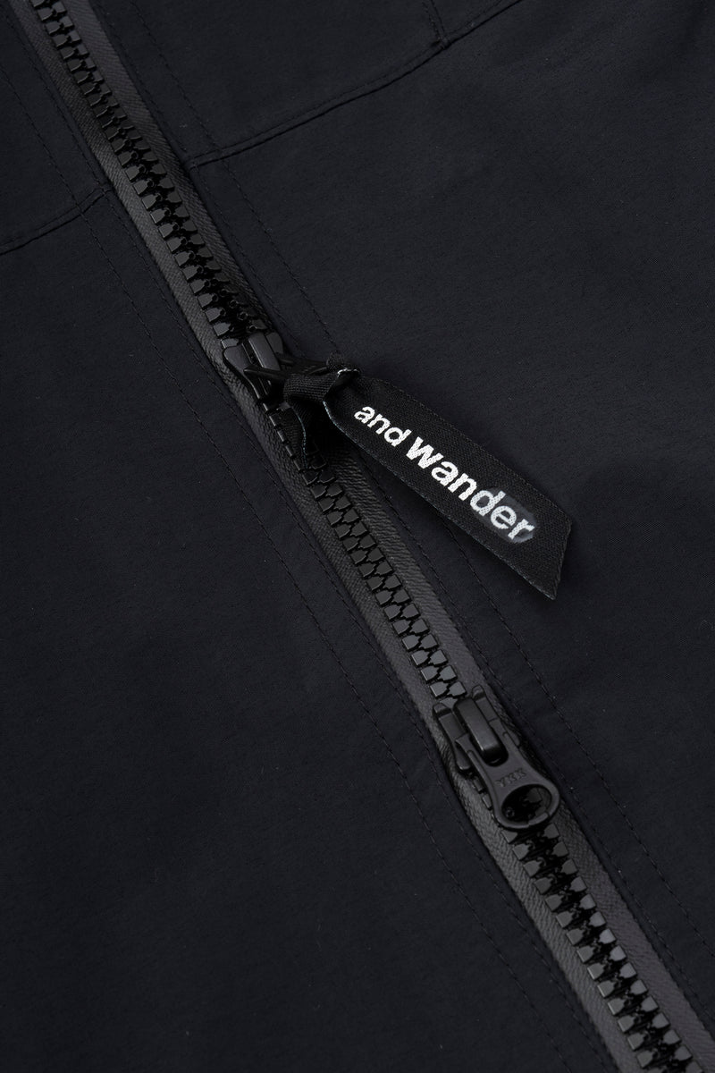 Black Loose Fitting Rain Jacket