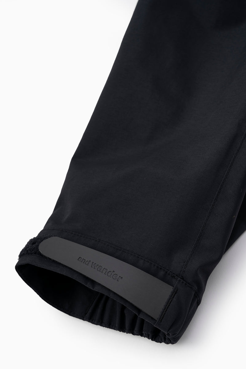 Black Loose Fitting Rain Jacket