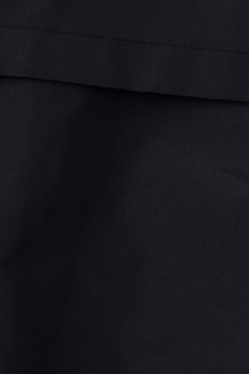 Black Loose Fitting Rain Jacket