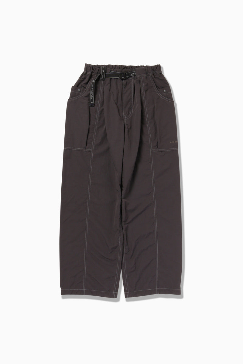 M Charcoal Crinkled Nylon Pants