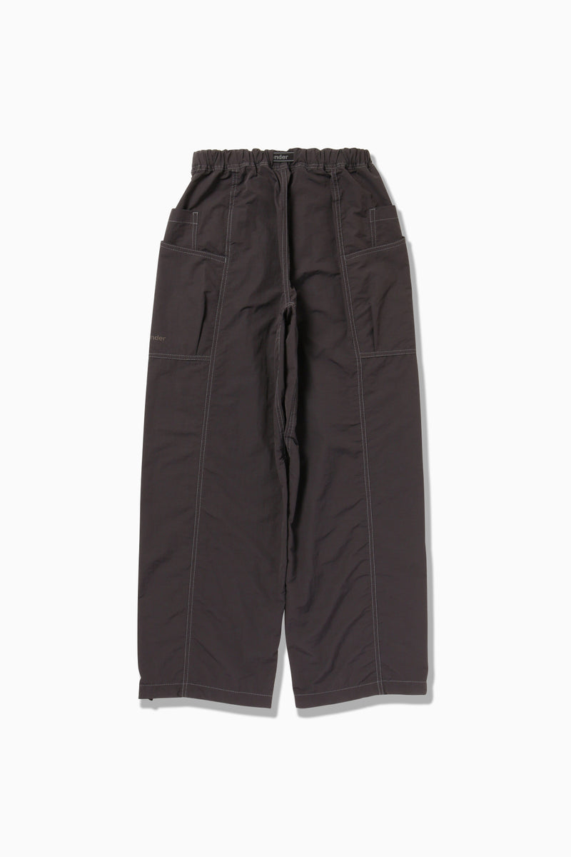 M Charcoal Crinkled Nylon Pants